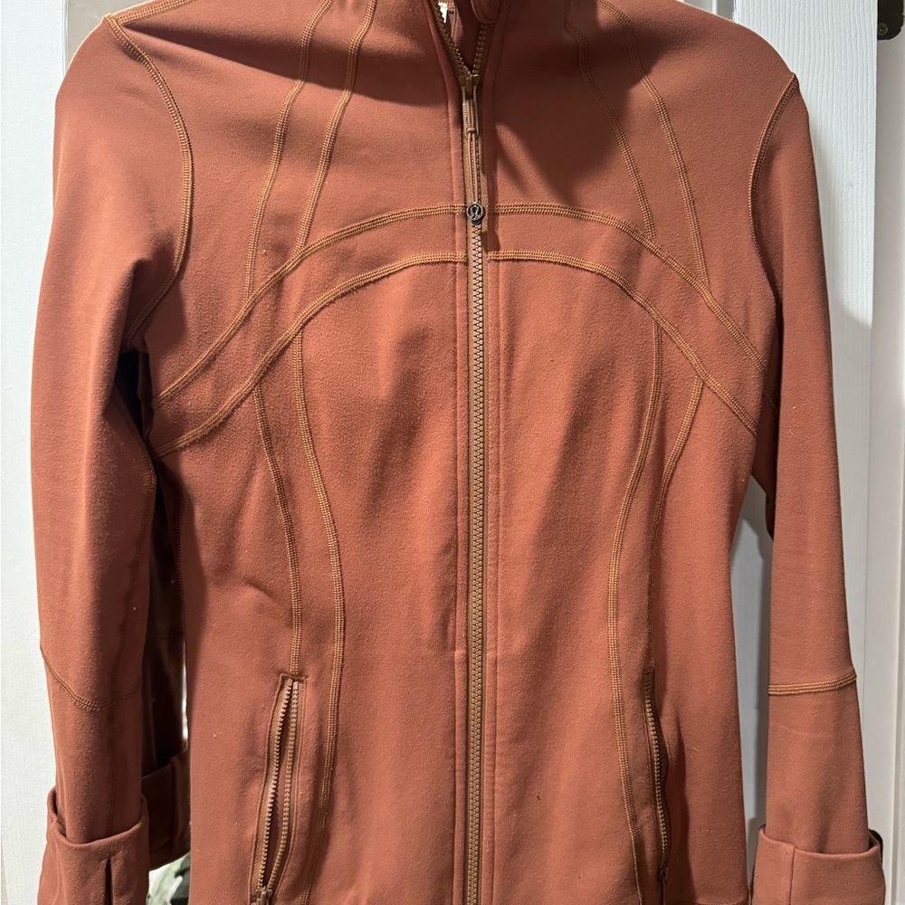 Lululemon Define Zip-Front Jacket in Rust